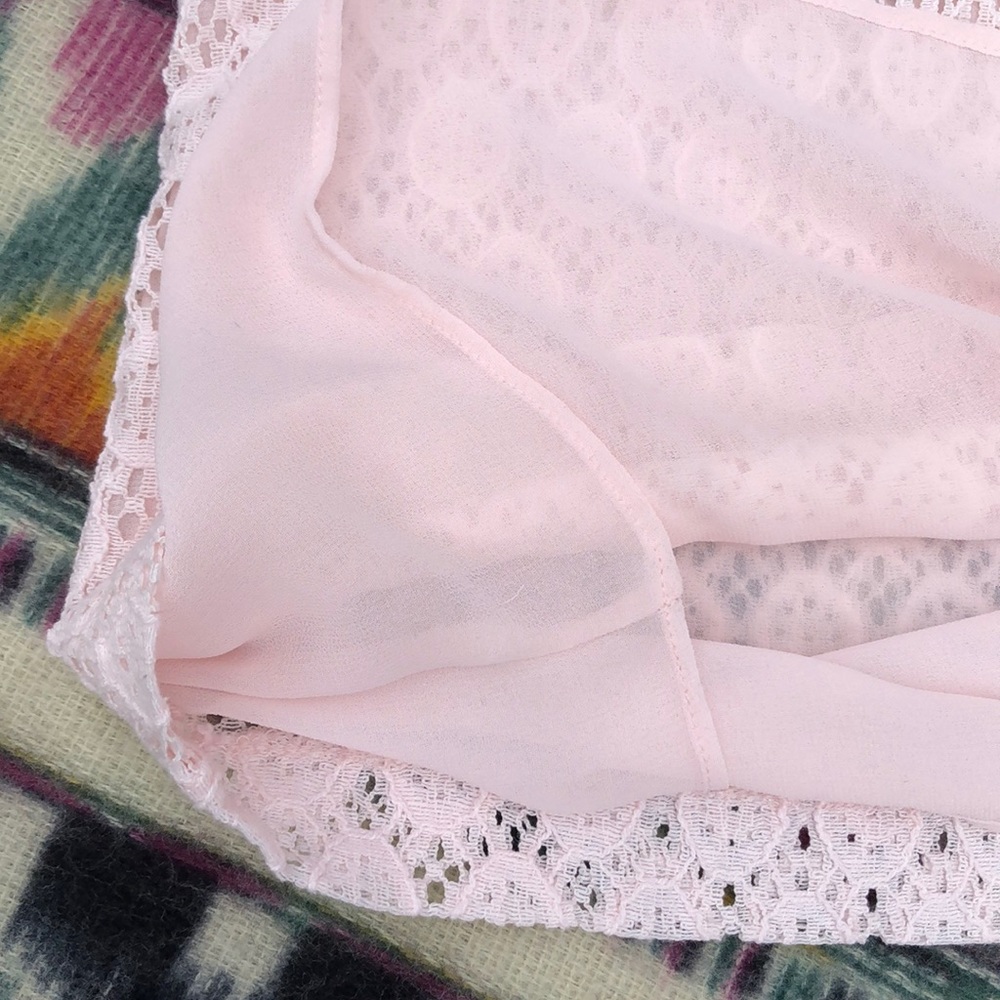 πΊ Banana Republic Pink Lace/Lined Tank Top Sz. S! - Picture 6 of 8